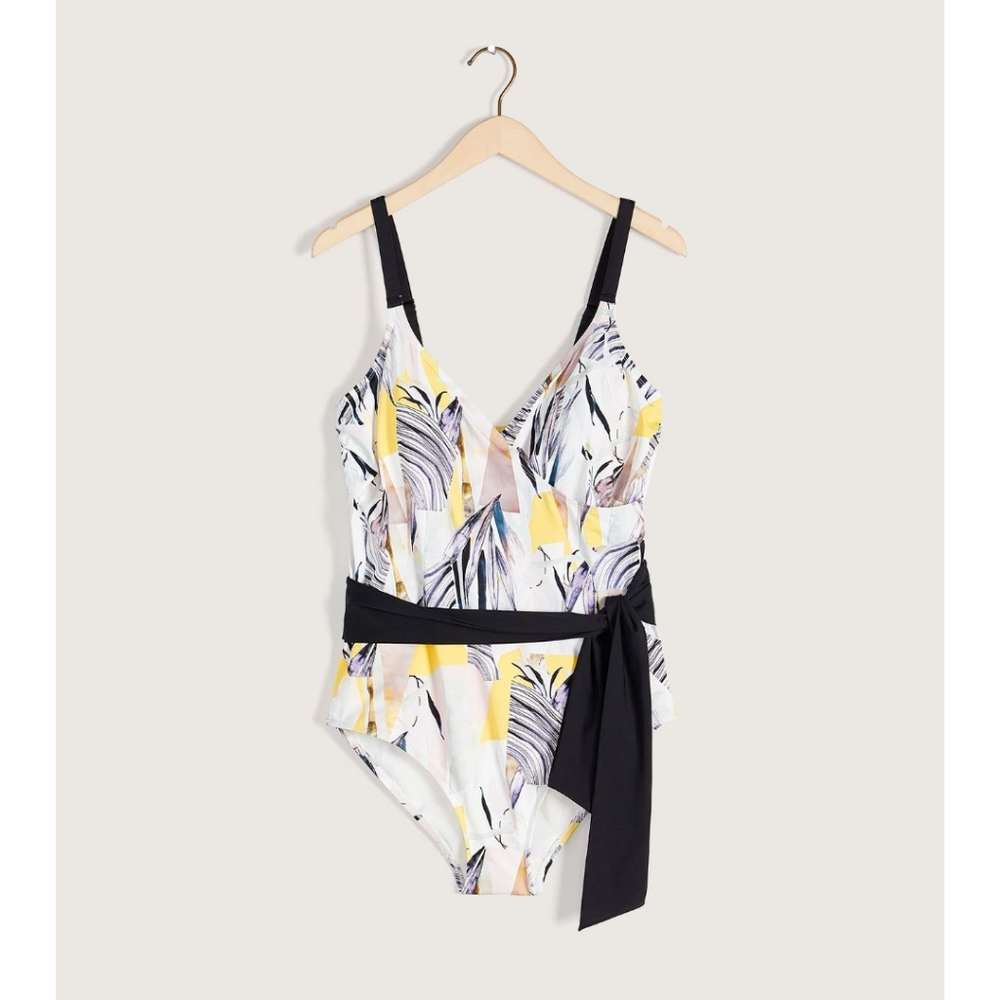 Addition Elle Multicolor One Piece Swimsuit